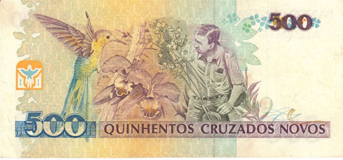() Банкнота Бразилия Без даты год 500  &quot;&quot;   XF